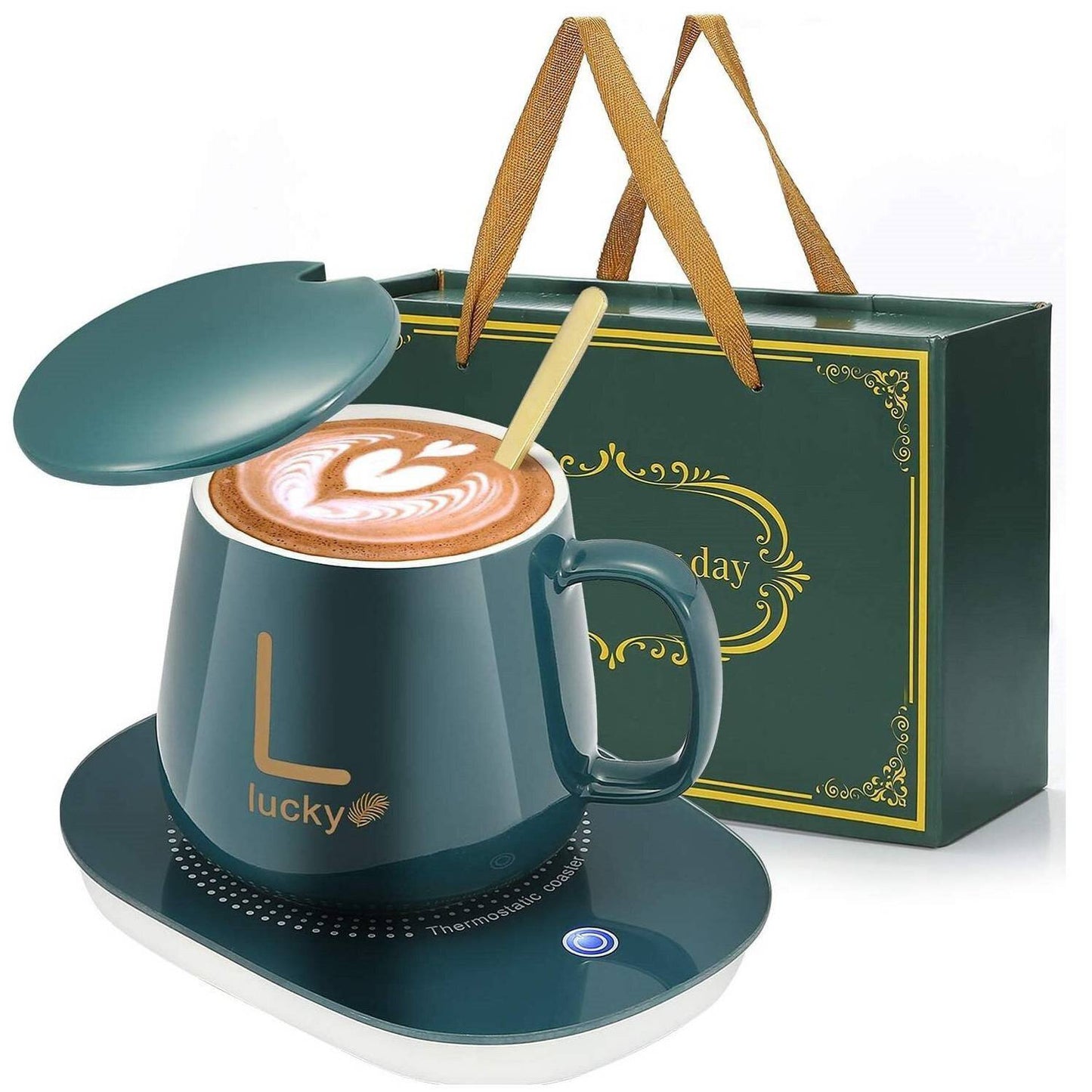 TAZAS PARA EL CAFE O TE CON PLATO CALENTADOR