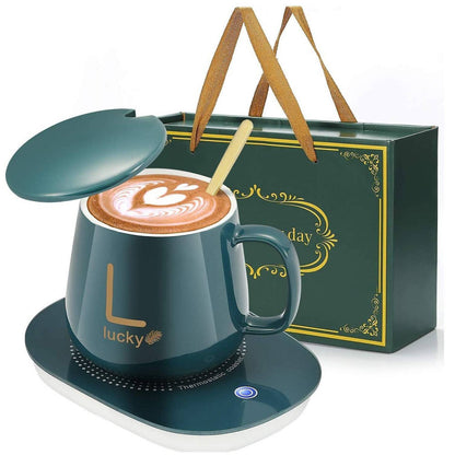 TAZAS  PARA EL CAFE O TE CON PLATO CALENTADOR